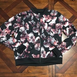 Victoria’s Secret French Terry floral Bomber Jacket
